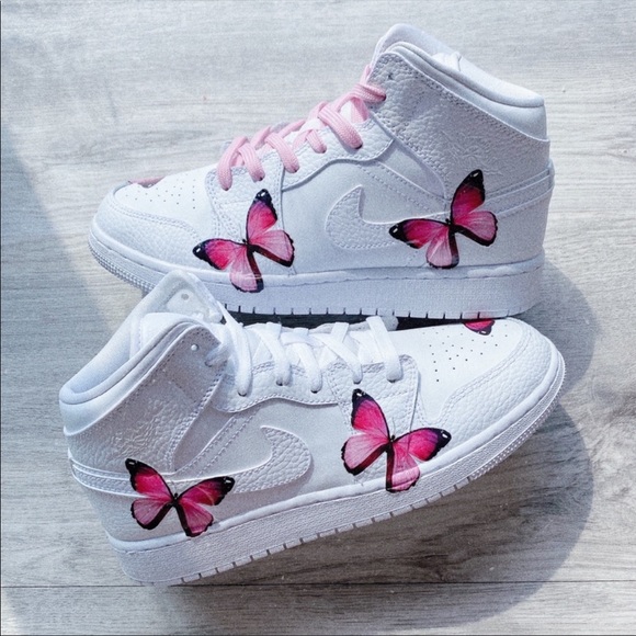 Nike air Jordan AJ custom butterfly - Picture 4 of 8
